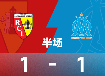 Ligue 1 halftime: Greenwood scores, Edouard equalizes with a penalty shot, Marseille 1-1 Lens